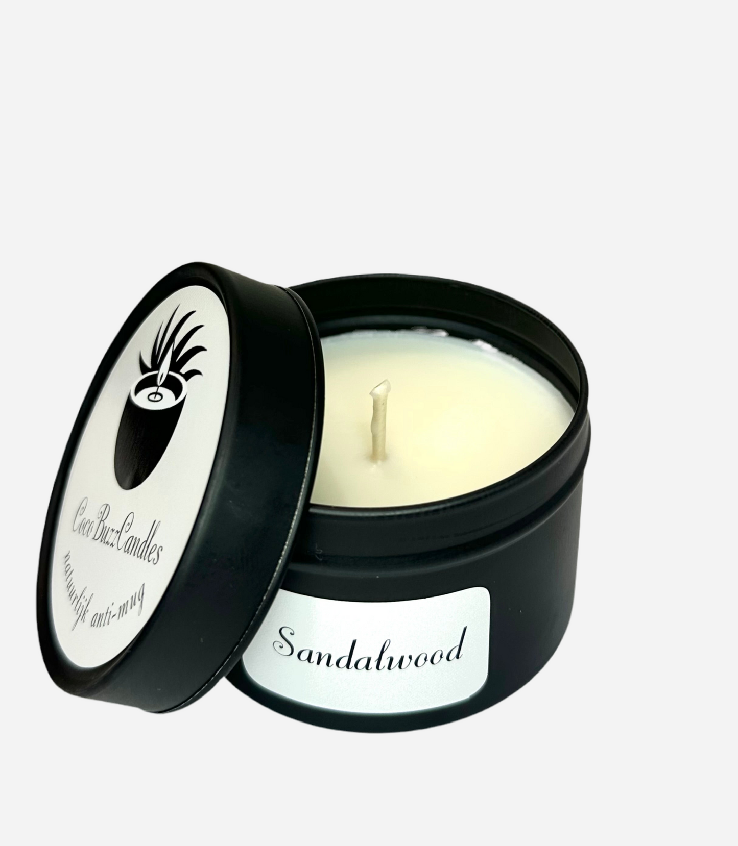 ‘Sandalwood’ Anti-mugkaars zwart klein - CocoBuzz